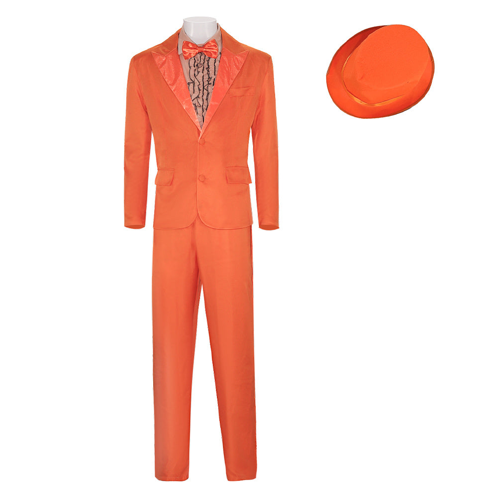 Dumm und Dümmer Lloyd Christmas orange Anzug Cosplay Kostüm