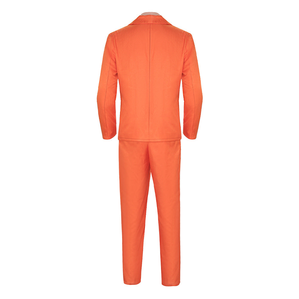 Dumm und Dümmer Lloyd Christmas orange Anzug Cosplay Kostüm