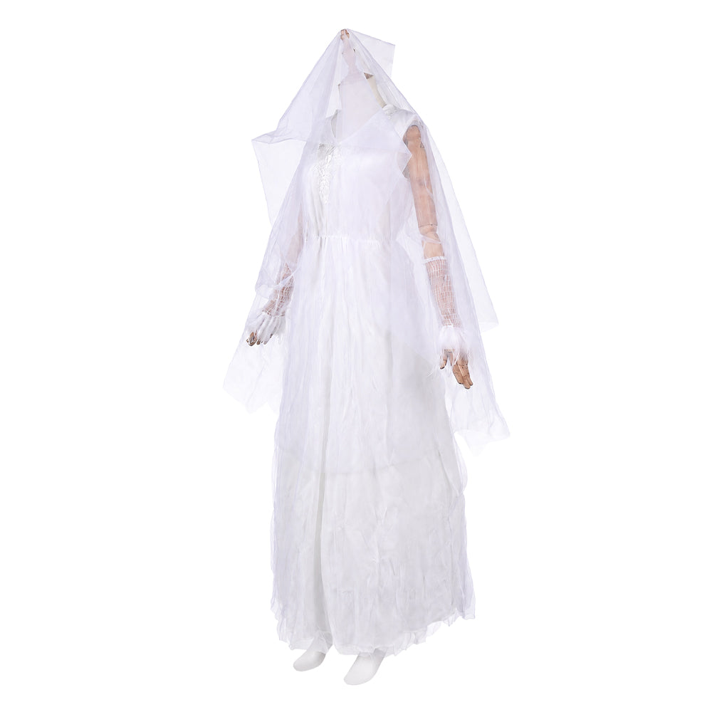 Ebenezer (2026) Ghost of Christmas Past weiß Kleid Cosplay Outfit
