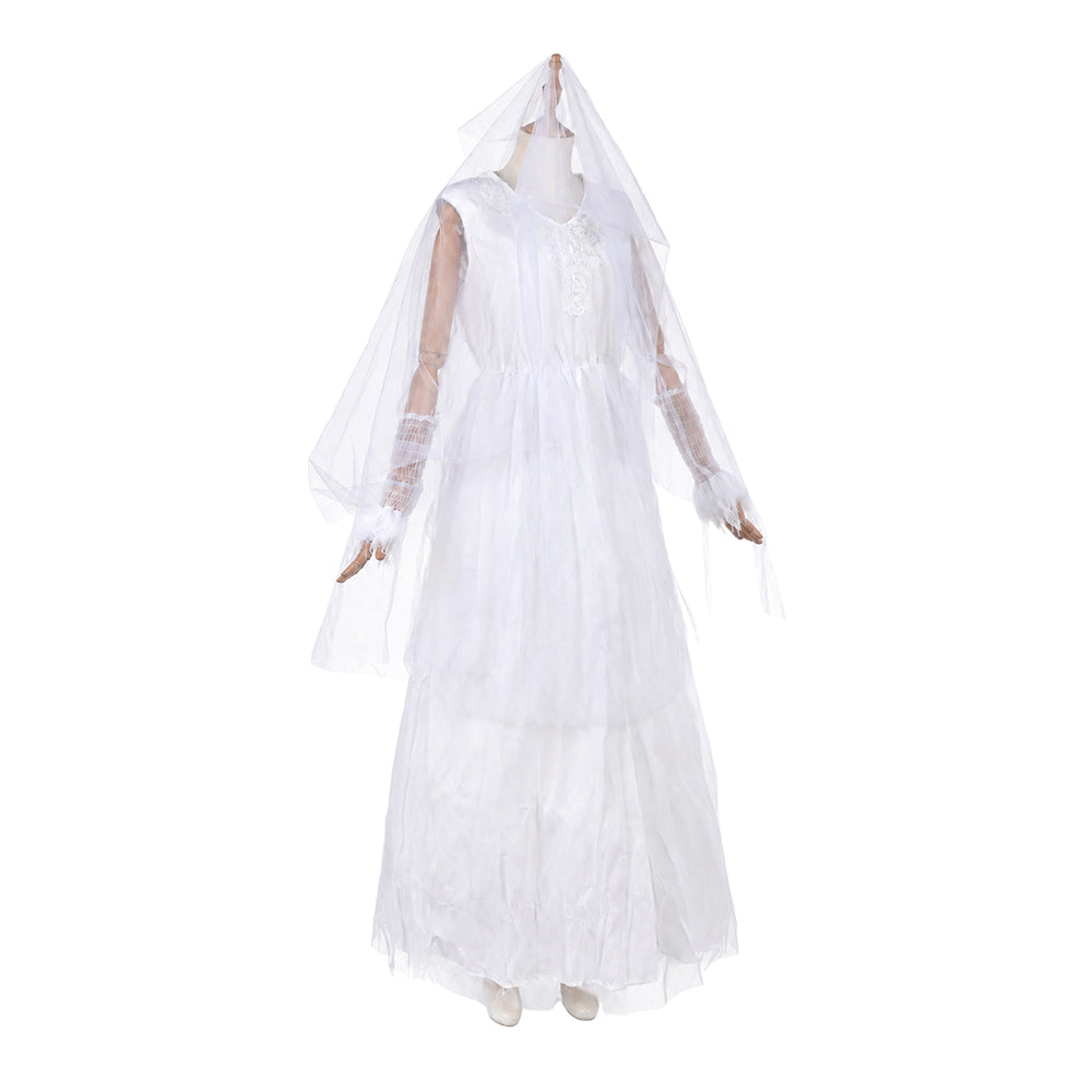 Ebenezer (2026) Ghost of Christmas Past weiß Kleid Cosplay Outfit