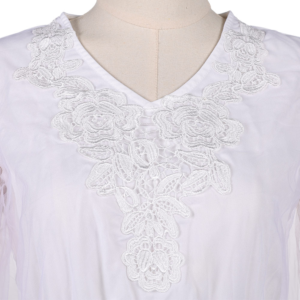 Ebenezer (2026) Ghost of Christmas Past weiß Kleid Cosplay Outfit