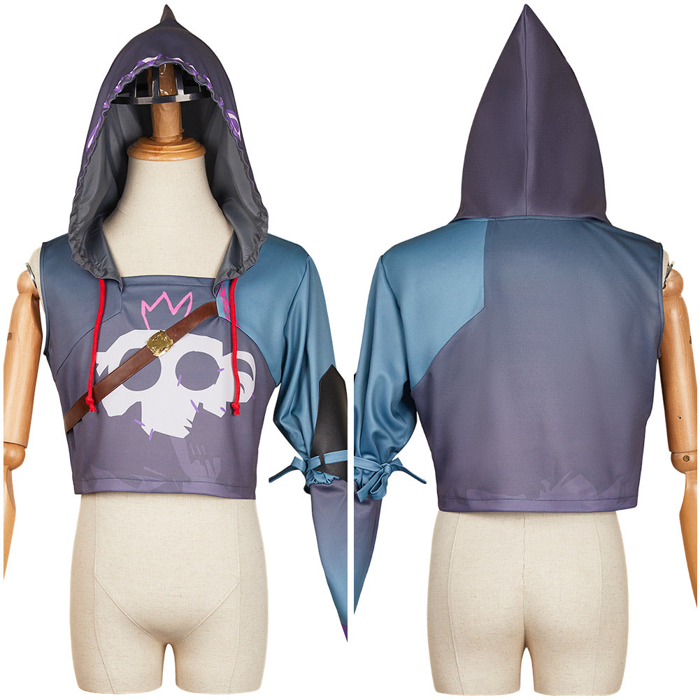 Ekko Shirt mit Kapuze Arcane: League of Legends(2024) Ekko Cosplay Outfits 