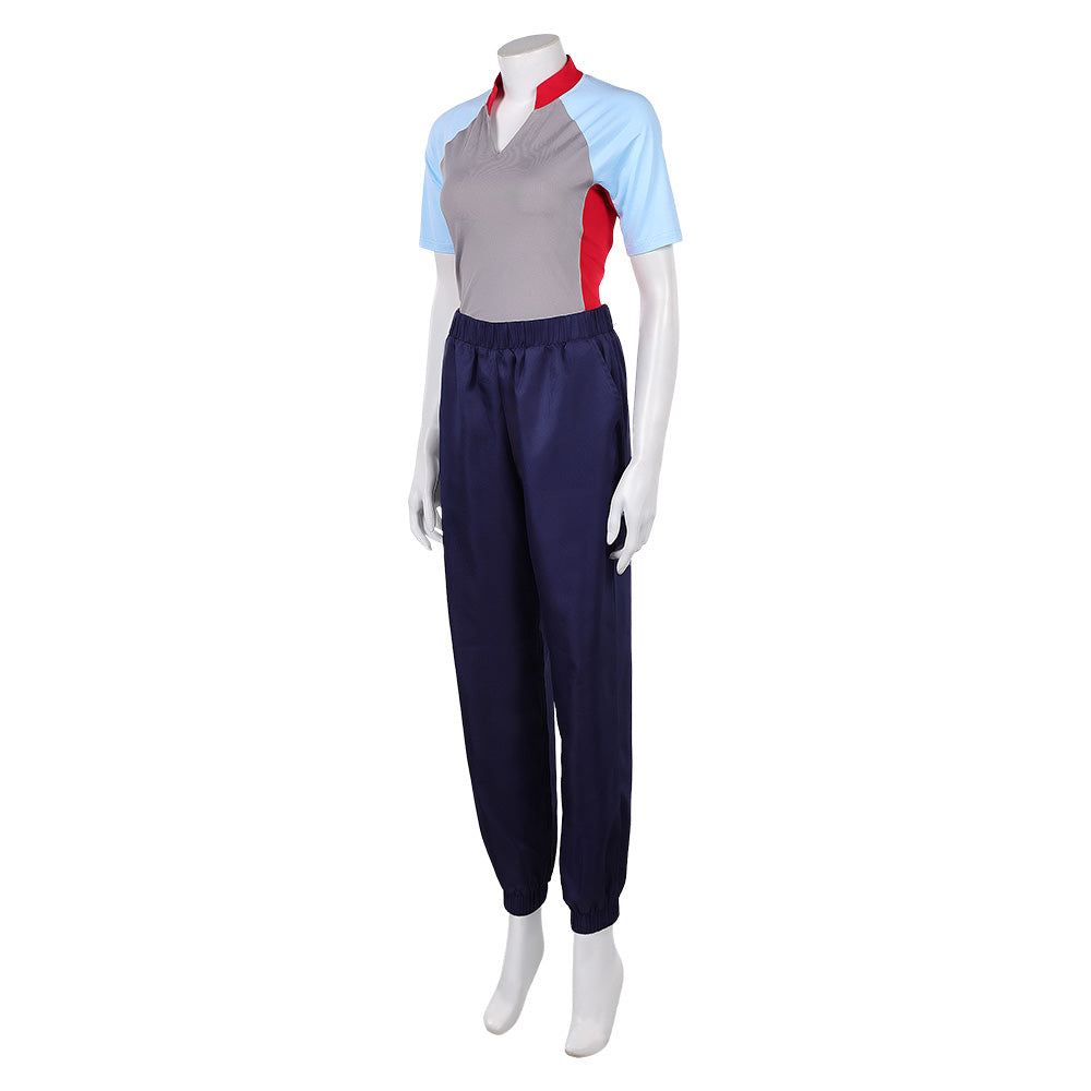 Eleven Stranger Things Jane Hopper grau Outfit Cosplay Kostüm Set