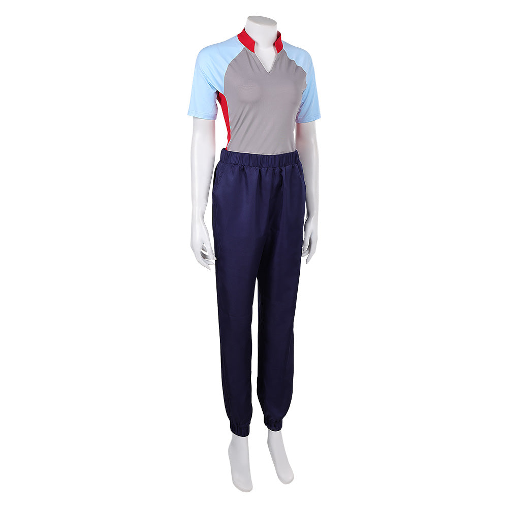 Eleven Stranger Things Jane Hopper grau Outfit Cosplay Kostüm Set