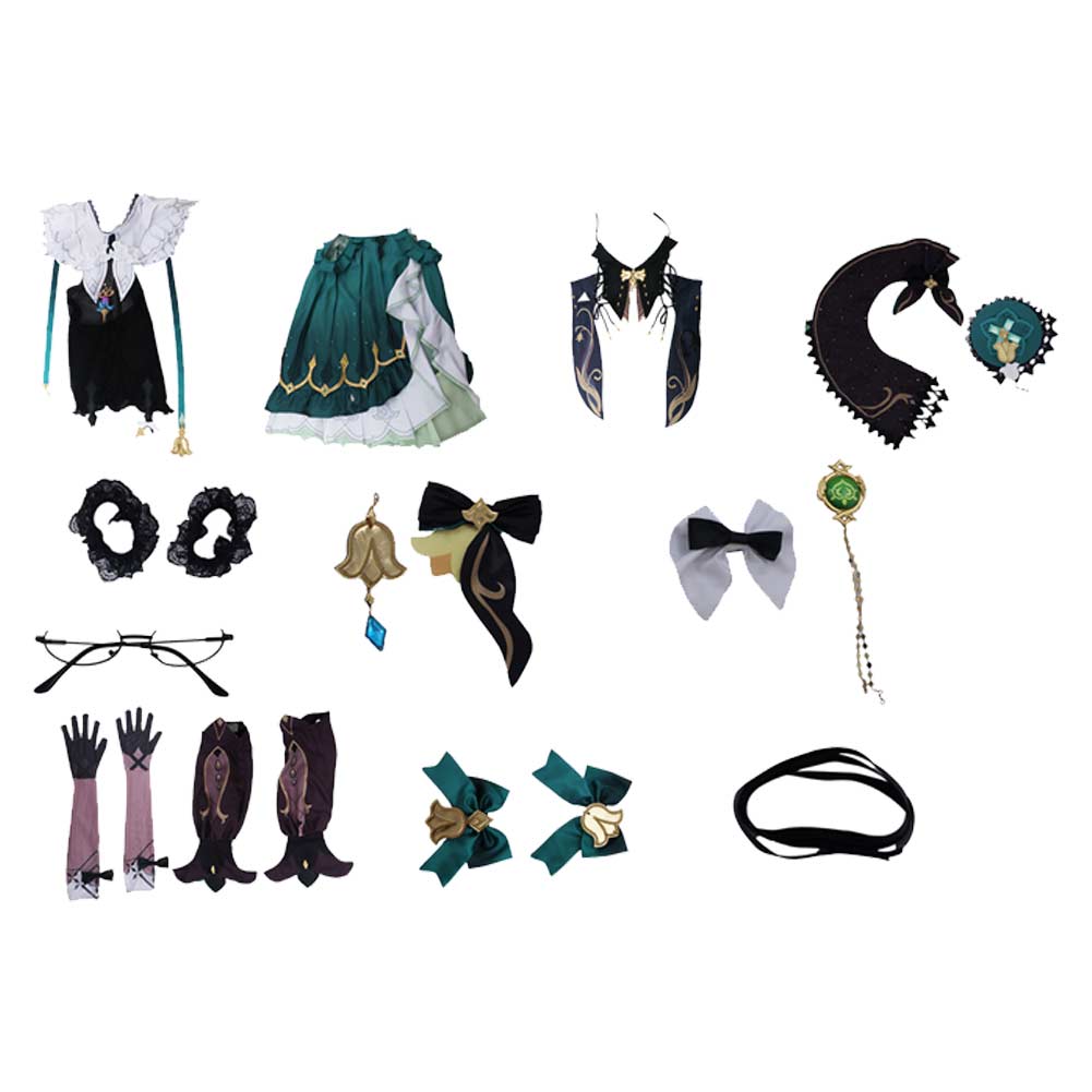 Emilie Genshin Impact Kostüm Set Cosplay Outfits