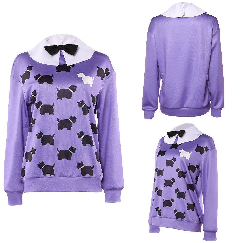 Erica Sinclair lila Hoodie Stranger Things Erica Cosplay Outfits