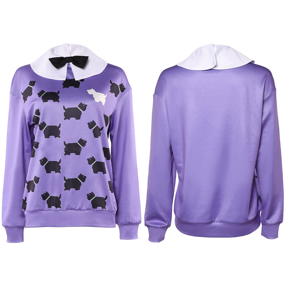 Erica Sinclair lila Hoodie Stranger Things Erica Cosplay Outfits