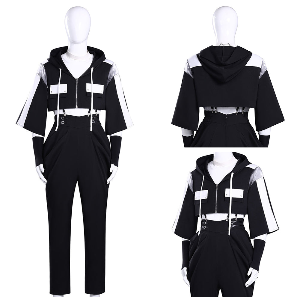 Face Natsuki Ishibashi schwarz Outfit Tamon‘s B-Side Natsuki Cosplay Kostüm