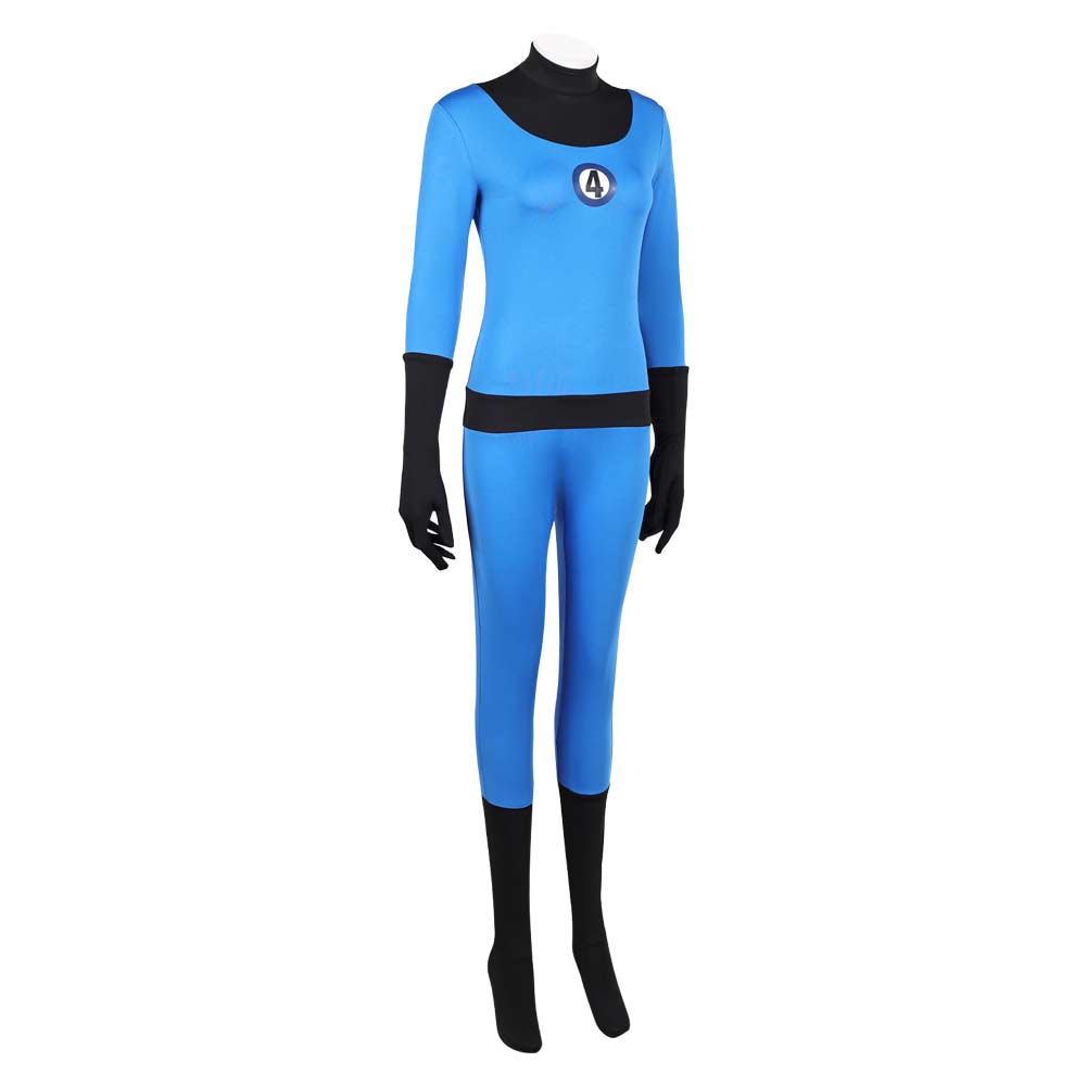 Fantastic Four Die Unsichtbare (Sue Storm) Jumpsuit Cosplay Outfits