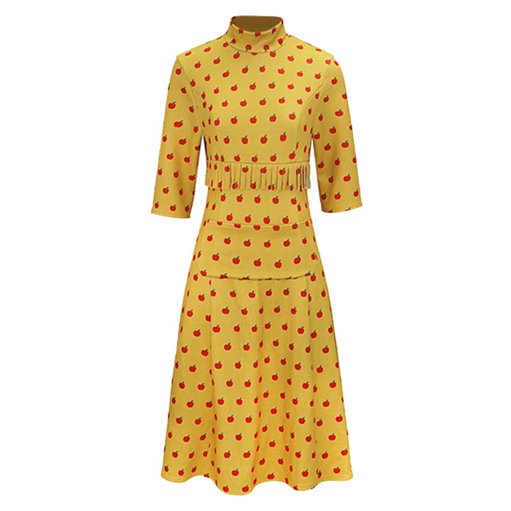 Fantastic Mr. Fox Mrs. Felicity Fox gelb Kleid Cosplay Outfit	