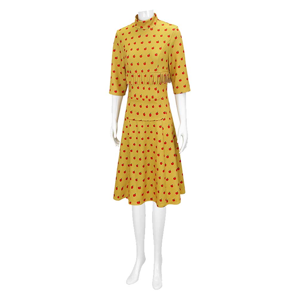 Fantastic Mr. Fox Mrs. Felicity Fox gelb Kleid Cosplay Outfit	