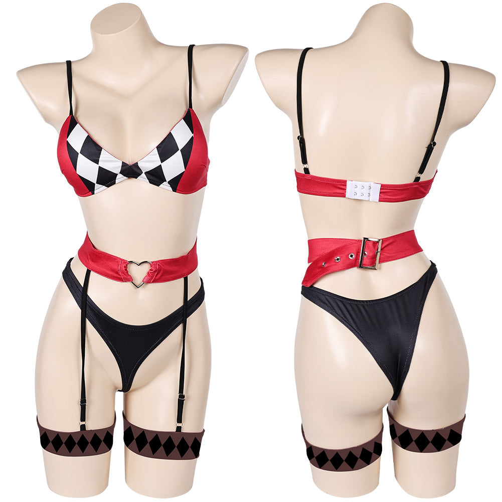 Film Joker: Folie À Deux(2024) Harley Quinn Dessous-Set Cosplay Outfits