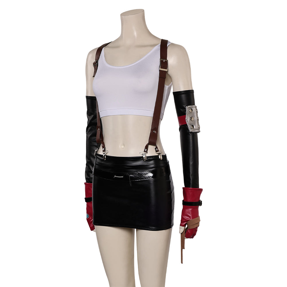 Final Fantasy Tifa Lockhart weiß Kostüm Set Cosplay Outfits