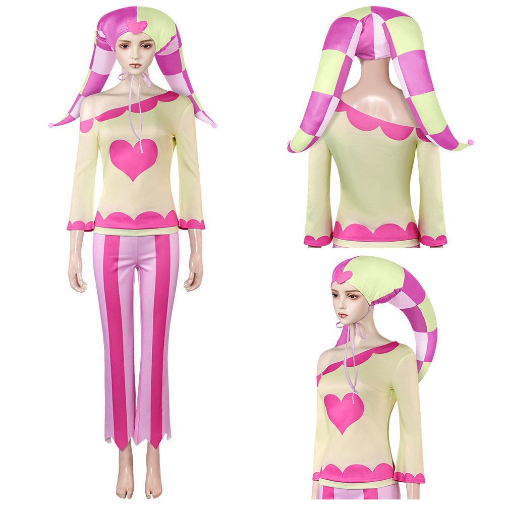 Fizzarolli rosa Kostüm Helluva Boss Fizzarolli Cosplay Outfits