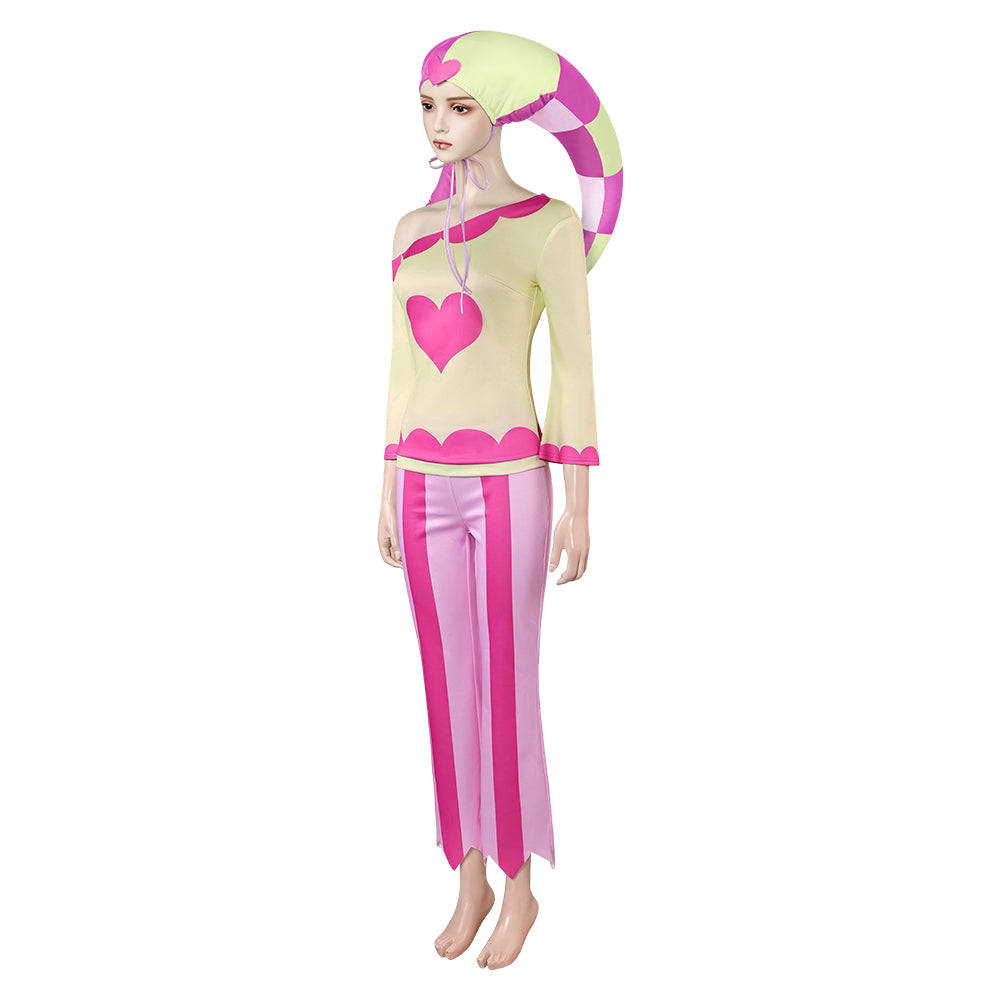 Fizzarolli rosa Kostüm Helluva Boss Fizzarolli Cosplay Outfits