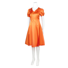 Frankenstein The Bride orange Kleid Cosplay Outfit