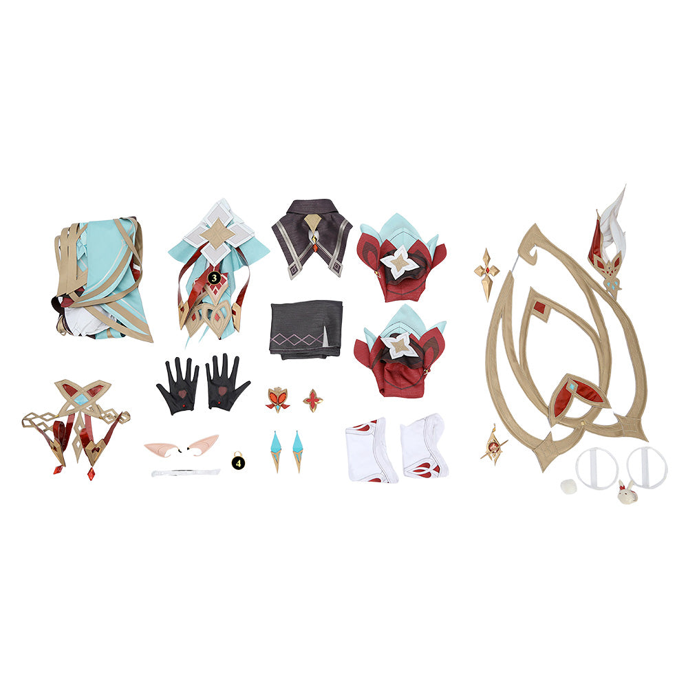 Genshin Impact Alice Kostüm Cosplay Karneval Outfits