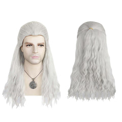 Geralt of Rivia Hitzebeständiges Haar The Witcher Geralt of Rivia Cosplay Perücke 
