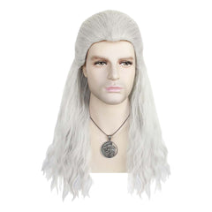 Geralt of Rivia Hitzebeständiges Haar The Witcher Geralt of Rivia Cosplay Perücke 