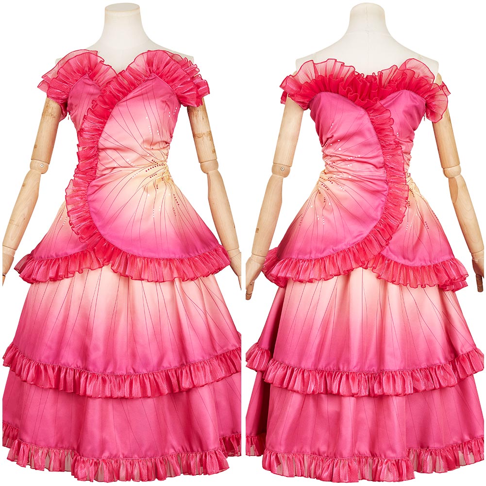 Glinda Damen rosa Kleid Wicked Glinda Cosplay Kostüm