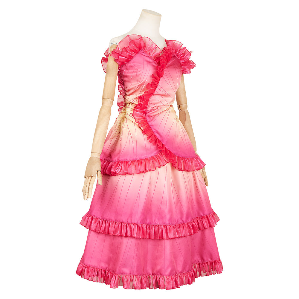 Glinda Damen rosa Kleid Wicked Glinda Cosplay Kostüm