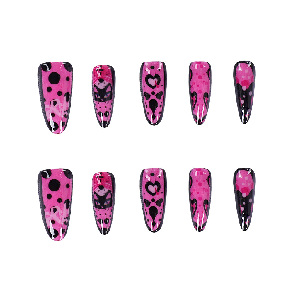 Grease: Rise of the Pink Ladies 2016 Pink‑Lady künstliche Fingernägel Cosplay Requisite