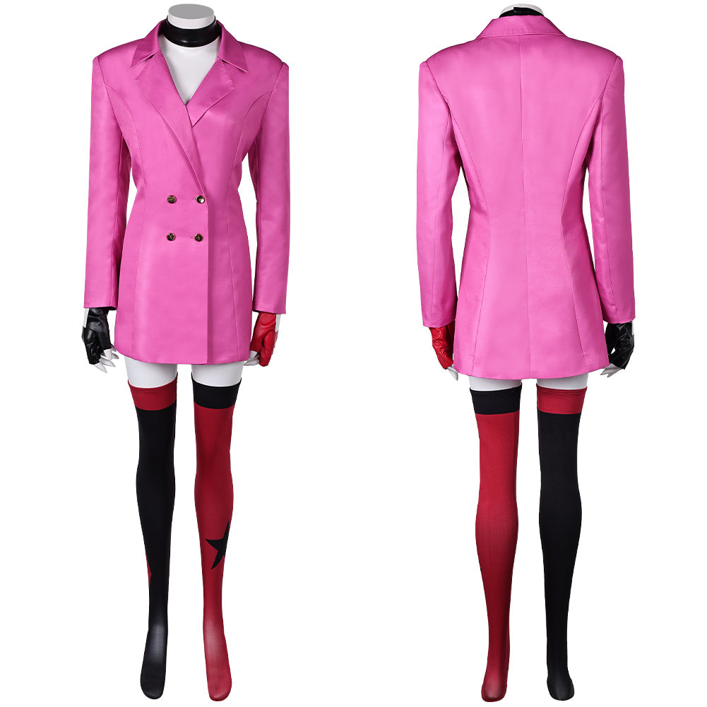 Harley Quinn 5 rosa Kostüm Set Cosplay Outfits