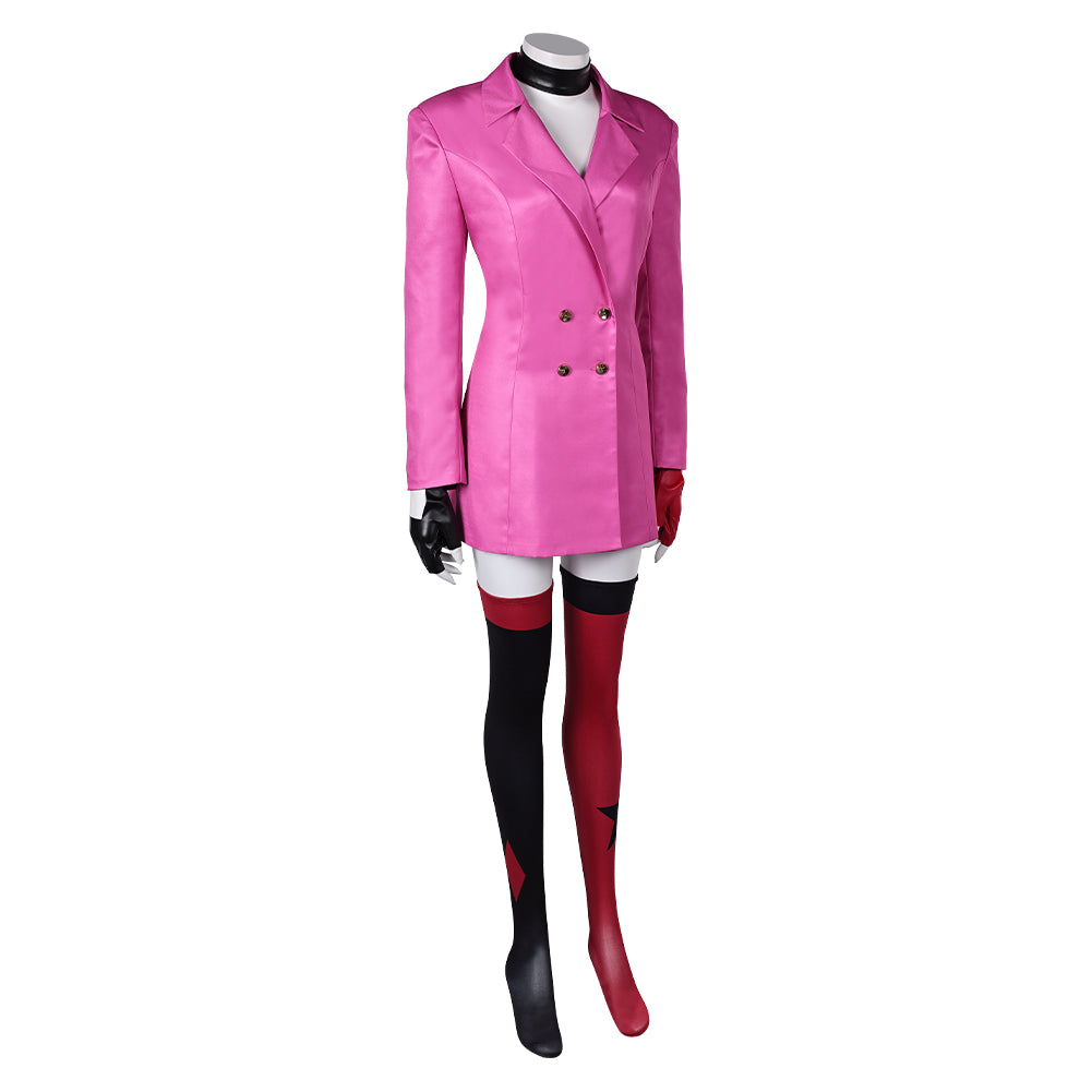 Harley Quinn 5 rosa Kostüm Set Cosplay Outfits