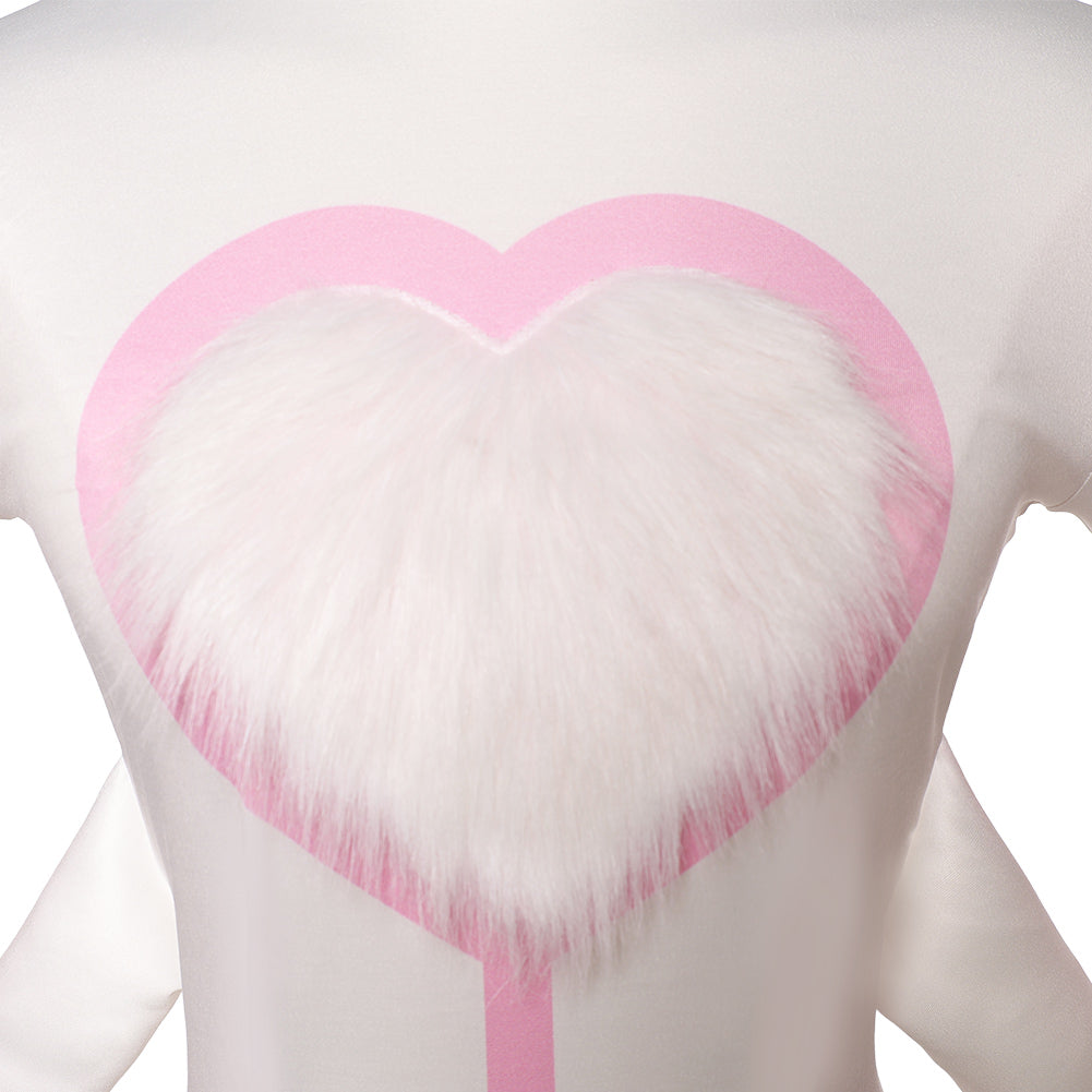 Hazbin Hotel 2025 Angel Dust rosa weiß Kostüm Cosplay Outfits