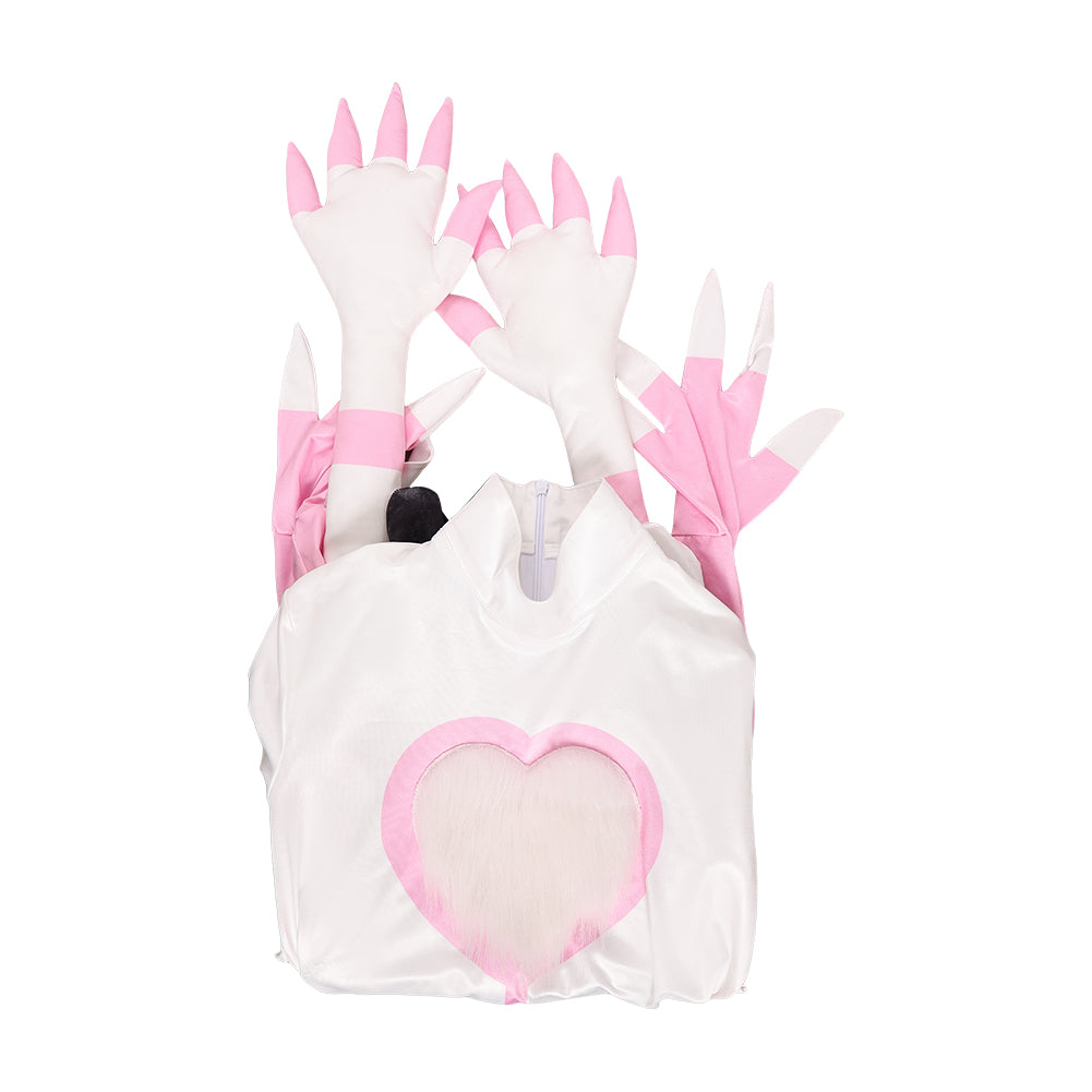 Hazbin Hotel 2025 Angel Dust rosa weiß Kostüm Cosplay Outfits