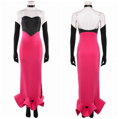 Hazbin Hotel 2025 Angel Dust rot Kleid Anthony Cosplay Kostüm