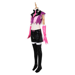 Hazbin Hotel Angel Dust rosa Outfit Anthony Cosplay Kostüm Set