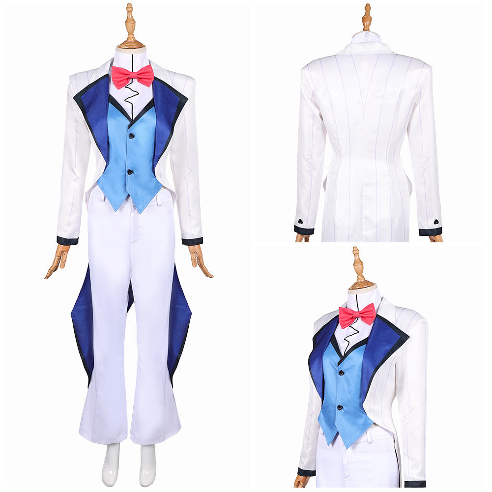 Hazbin Hotel Vox Hellaverse Vincent weiß Kostüm Cosplay Outfits