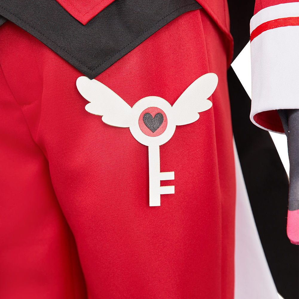 Hellaverse Alastor rot Kostüm Set Hazbin Hotel 2025 Alastor Cosplay Outfits