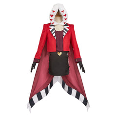 Hellaverse Valentino rot Kostüm Set Hazbin Hotel 2 Valentino Cosplay Outfits