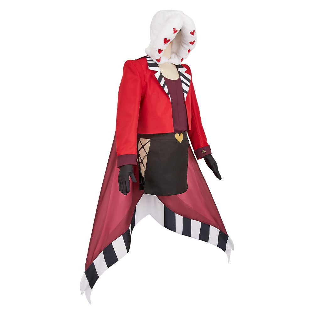 Hellaverse Valentino rot Kostüm Set Hazbin Hotel 2 Valentino Cosplay Outfits