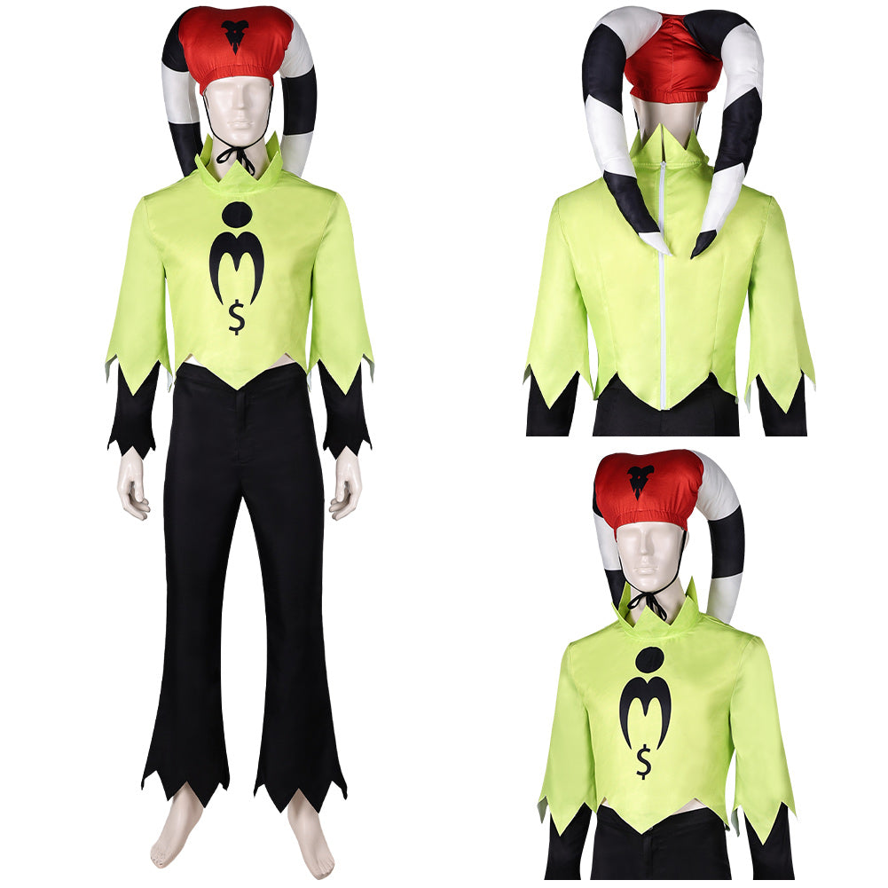 Helluva Boss Fizzarolli gelb Kostüm Set Cosplay Outfits