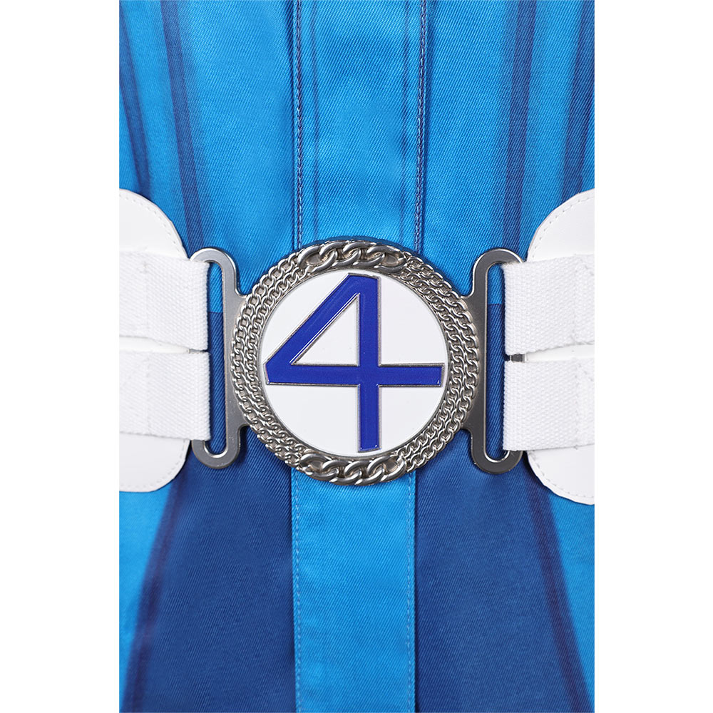 Human Torch Weiß Blau Kostüm The Fantastic Four: First Steps (2025) Sue Storm Astronaut Kostüm