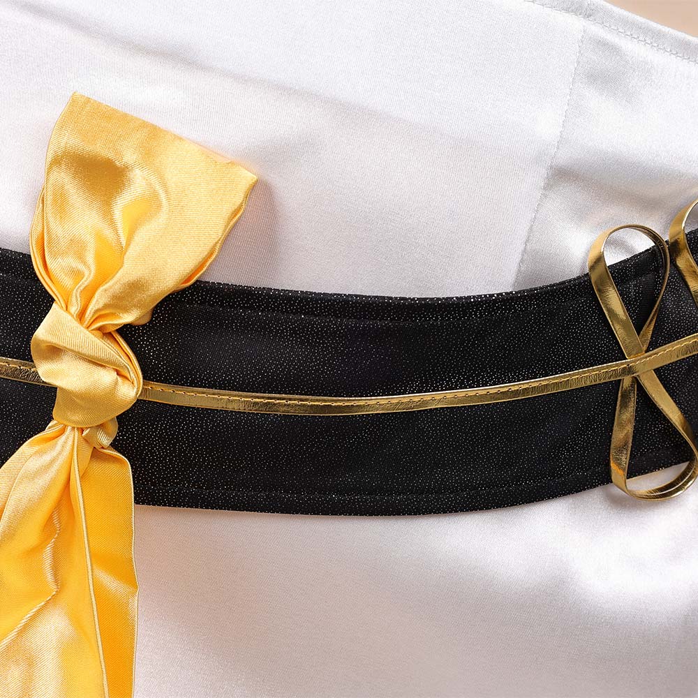 Huntix Golden Mira weiß Kostüm KPOP Demon Hunters Mira Cosplay Outfits