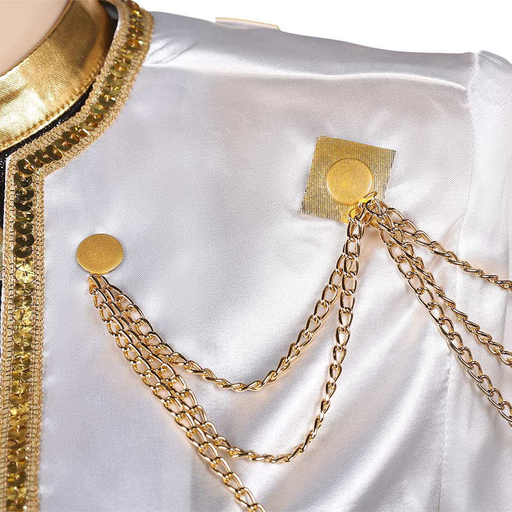 Huntix Golden Zoey weiß Kostüm KPOP Demon Hunters Zoey Cosplay Outfits