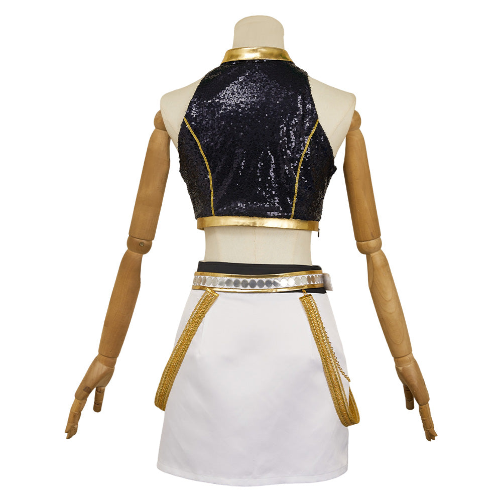 Huntrix Zoey Golden schwarz Kostüm Kpop Demon Hunters Mira Cosplay Outfits