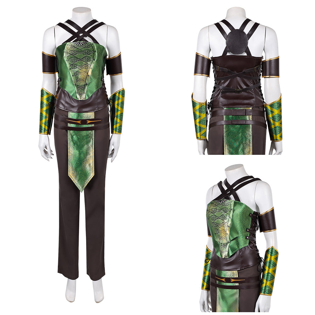 Jade Kostüm Set Mortal Kombat 2 Jade Cosplay Outfit