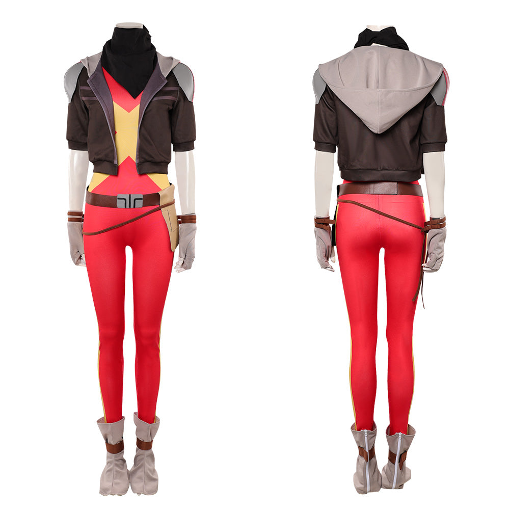 Jean Grey rot Jumpsuit X-Men '97 Jean Cosplay Outfit