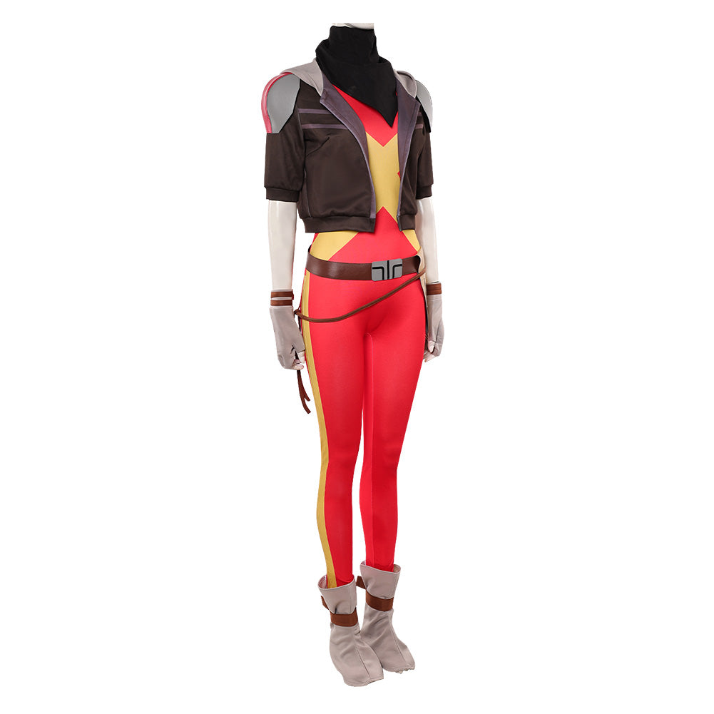 Jean Grey rot Jumpsuit X-Men '97 Jean Cosplay Outfit