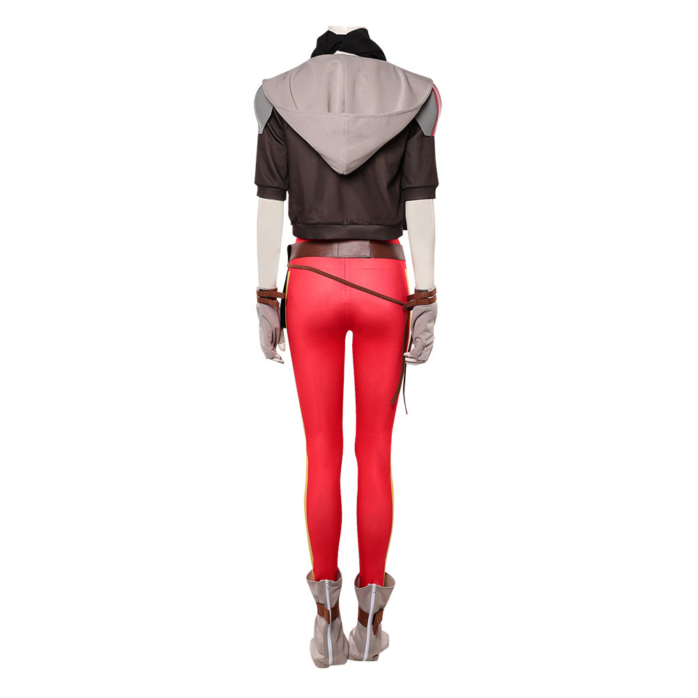Jean Grey rot Jumpsuit X-Men '97 Jean Cosplay Outfit
