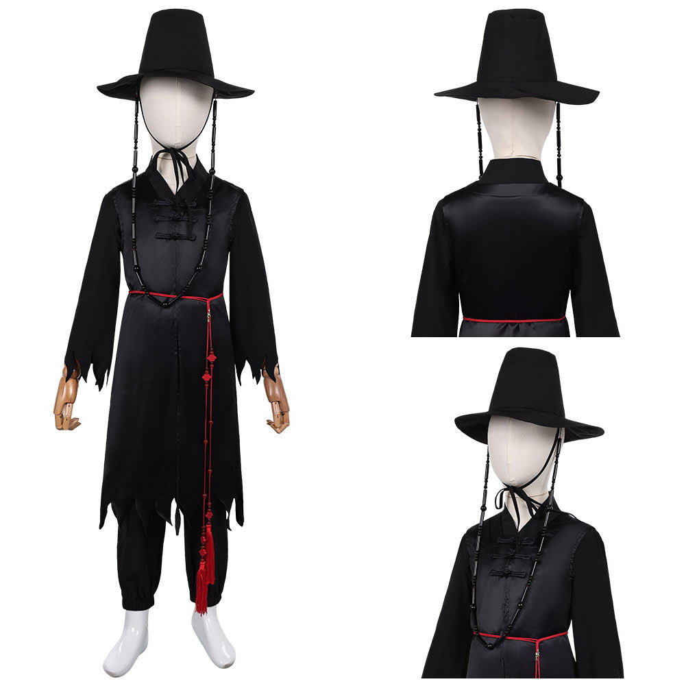 Jinu Saja schwarz Kostüm Set Kpop Demon Hunters Saja Boys Jinu Saja Cosplay Outfits