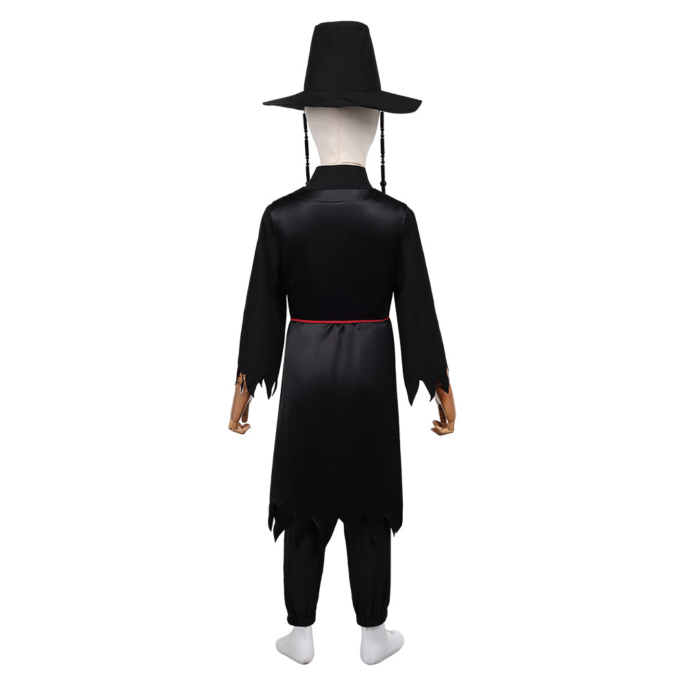 Jinu Saja schwarz Kostüm Set Kpop Demon Hunters Saja Boys Jinu Saja Cosplay Outfits