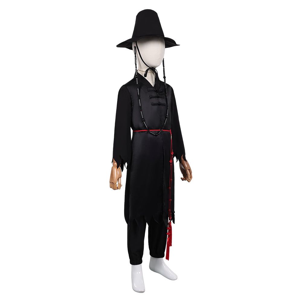 Jinu Saja schwarz Kostüm Set Kpop Demon Hunters Saja Boys Jinu Saja Cosplay Outfits