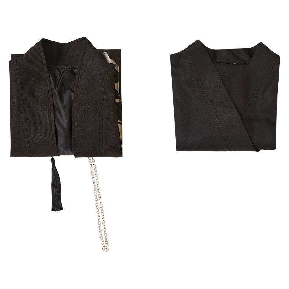 Jinu Saja schwarz Outfits KPOP Demon Hunters Saja Boys Jinu Cosplay Kostüm