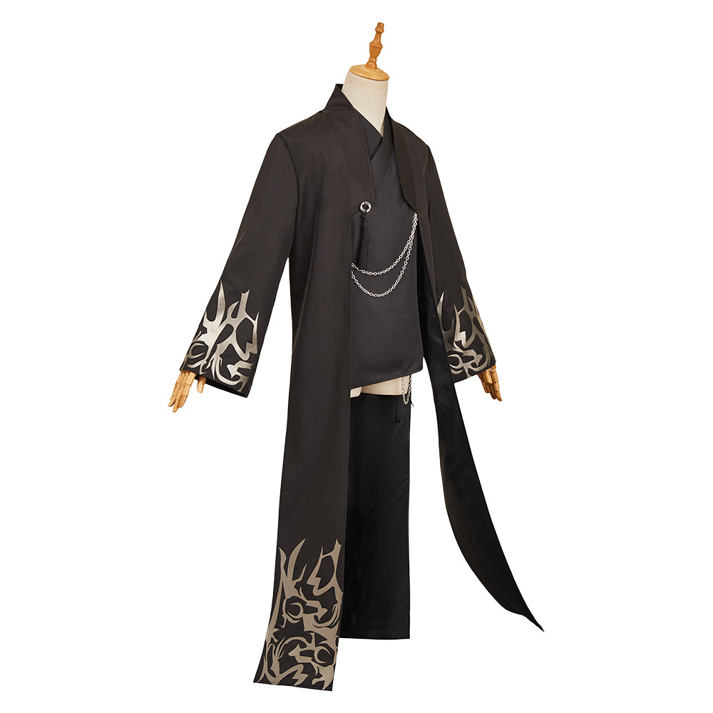 Jinu Saja schwarz Outfits KPOP Demon Hunters Saja Boys Jinu Cosplay Kostüm